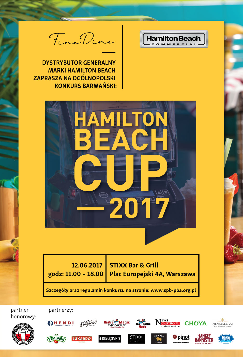 plakat hamilton beach cup 2017