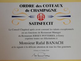 Chevalier Ordre des Coteaux de Champagne